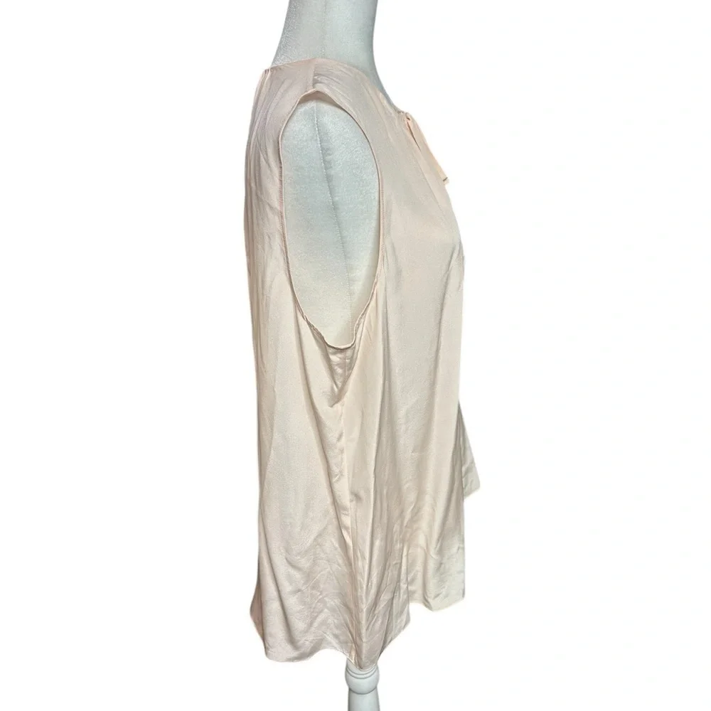 Tory Burch Jess Top 100% Silk Ballet Pink Size 14